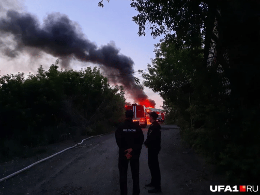 Пожар в Уфе 9 июня 2023 года. Фото: ufa1.ru