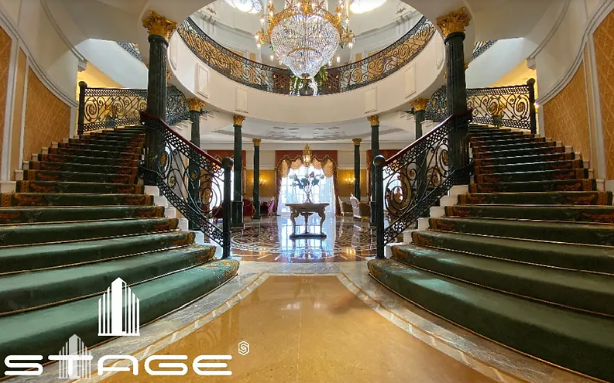 Вітальня з кулеподібною стелею. Фото: dom.ria