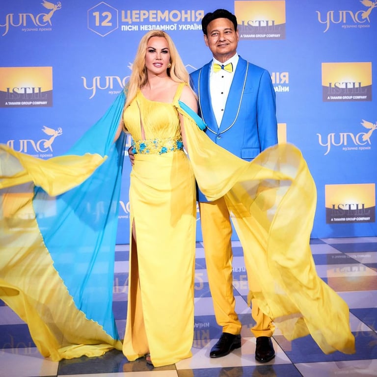 Камалия с мужем Мохаммадом Захуром