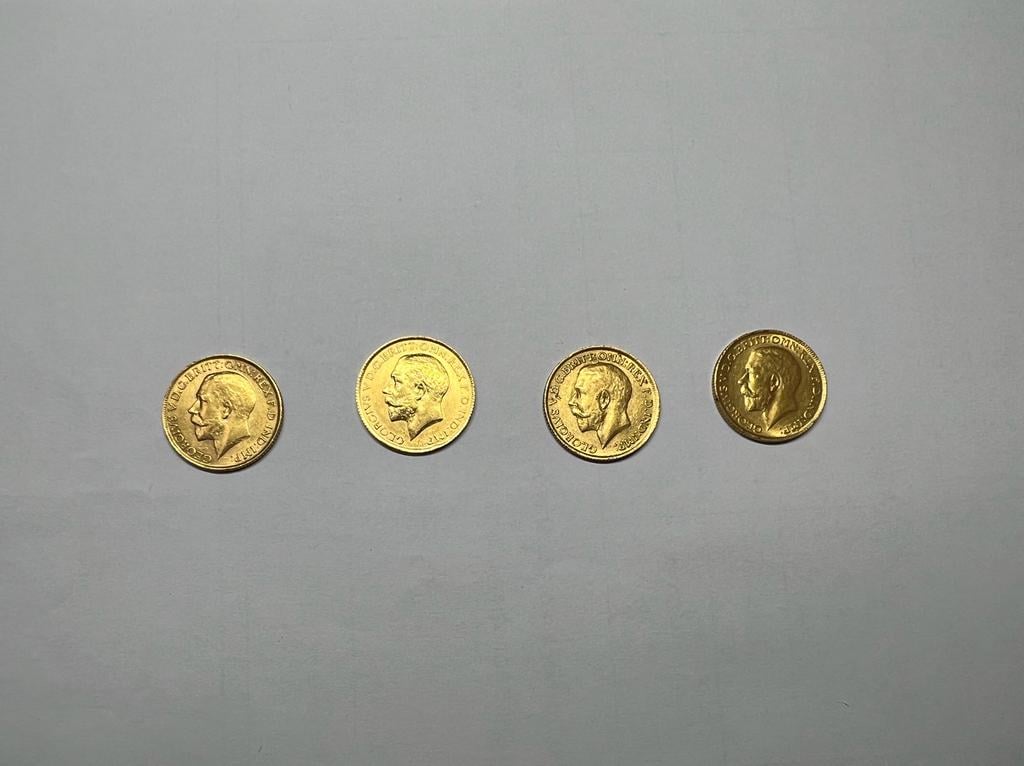 Монети Соверен Георга V. Фото: Ізмаїльський прикордонний загін.