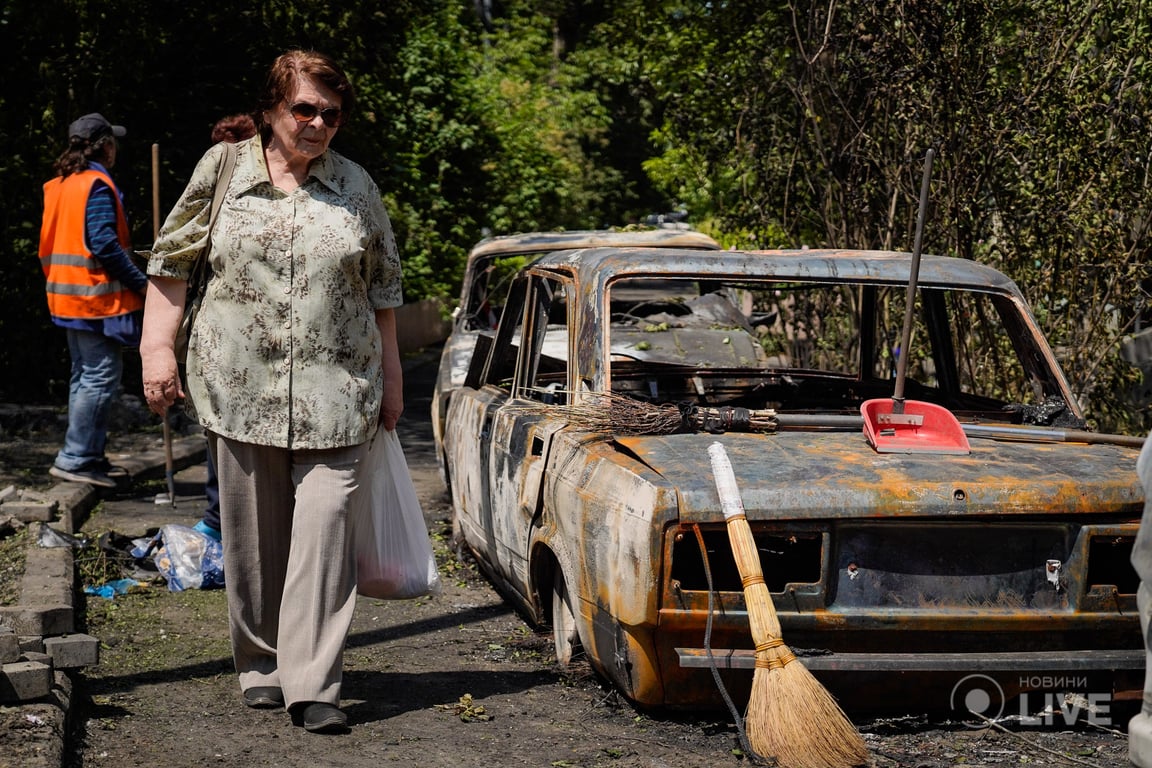 Наслідки атаки дроними Київ 30 травня Бастионна