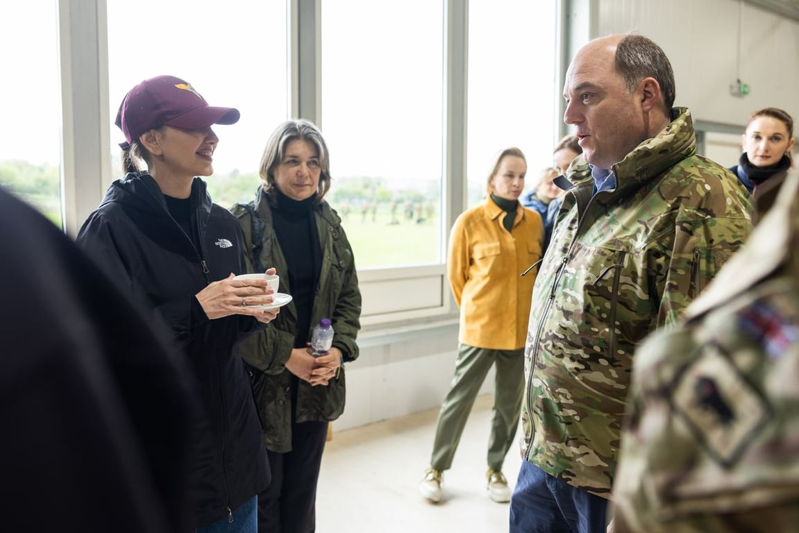 Зеленська на навчанні військових