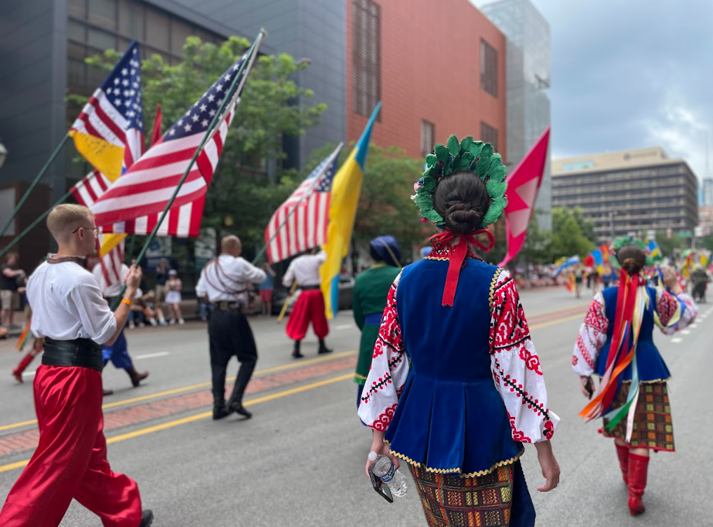 Українці відзначають День Незалежності США у Філадельфії, 4 липня 2023 року. Фото: Уляна Бойчук