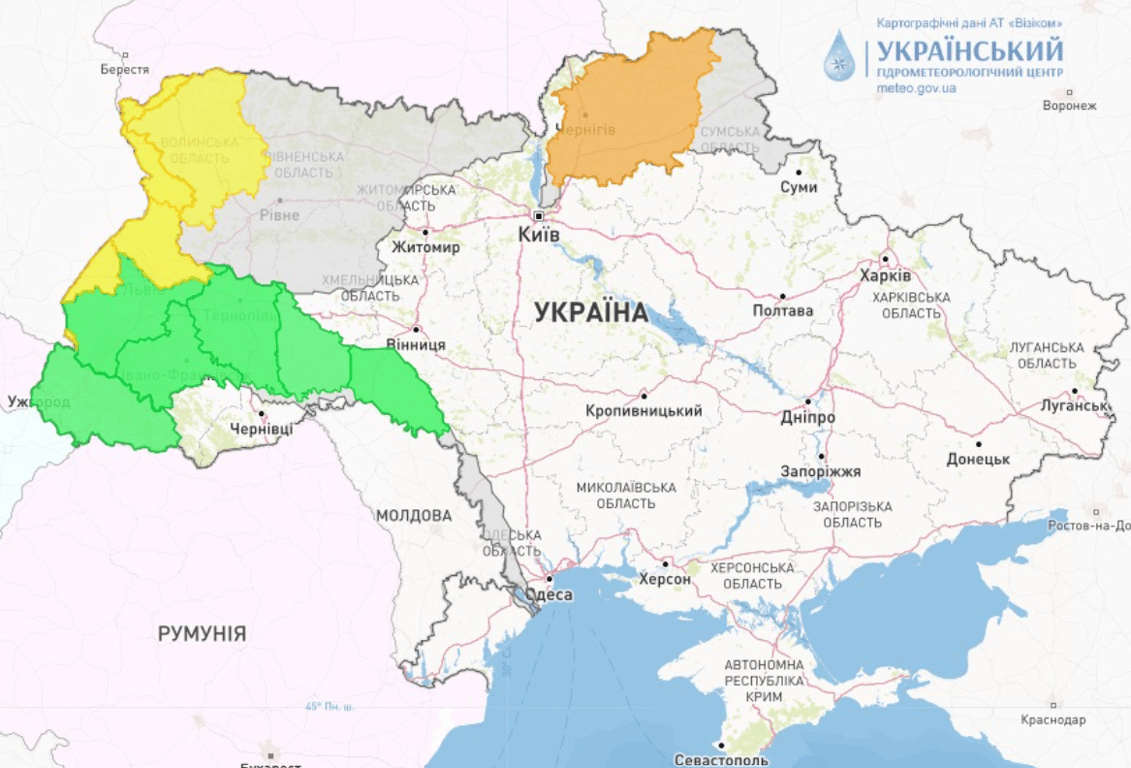 Угроза подтоплений в Украине 28 марта 2023