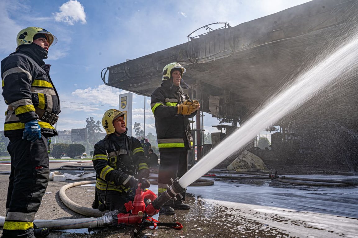 Пожар в Киеве