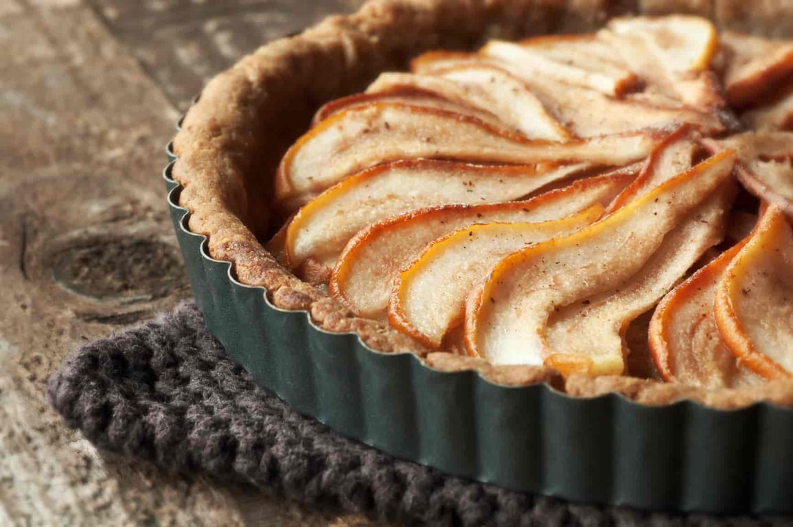 Медово-грушевой постный пирог — рецепт