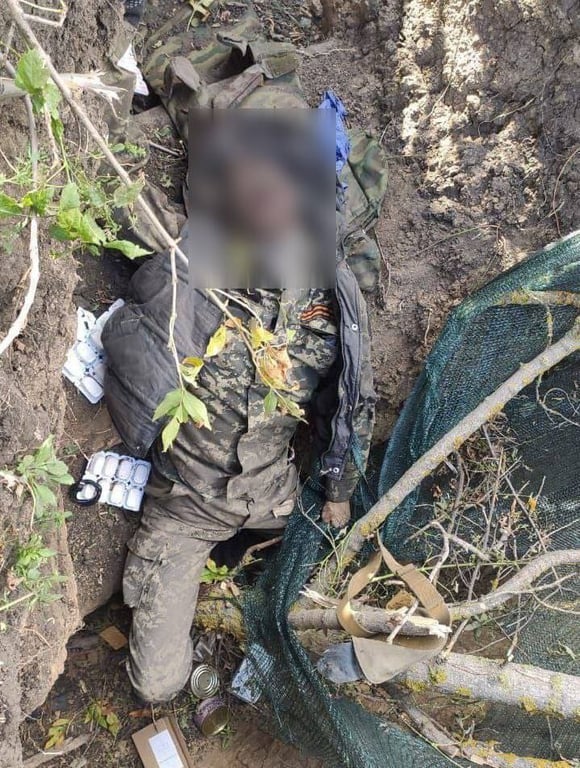 Мертвый российский оккупант