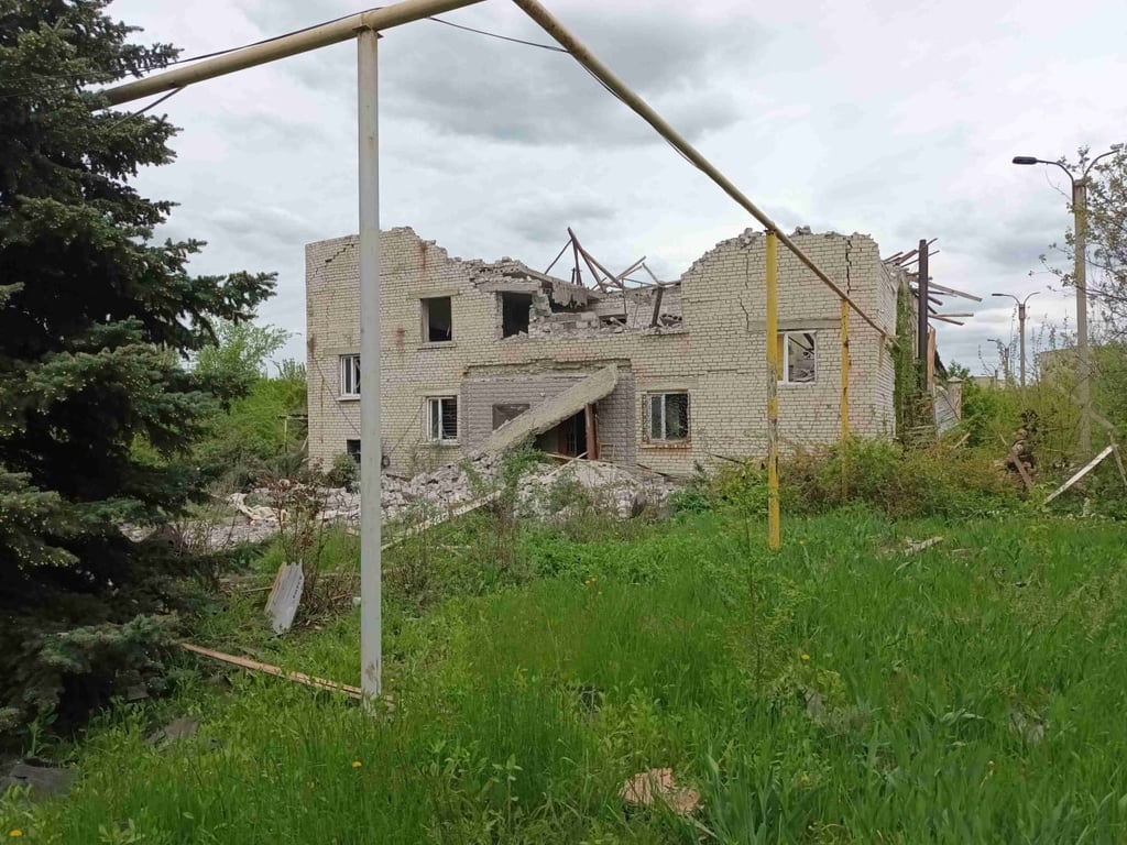 Здание, где якобы содержались украинские пленники