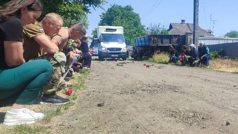 Похороны нацгвардейца, которого сбил судья на блокпосте в Киеве