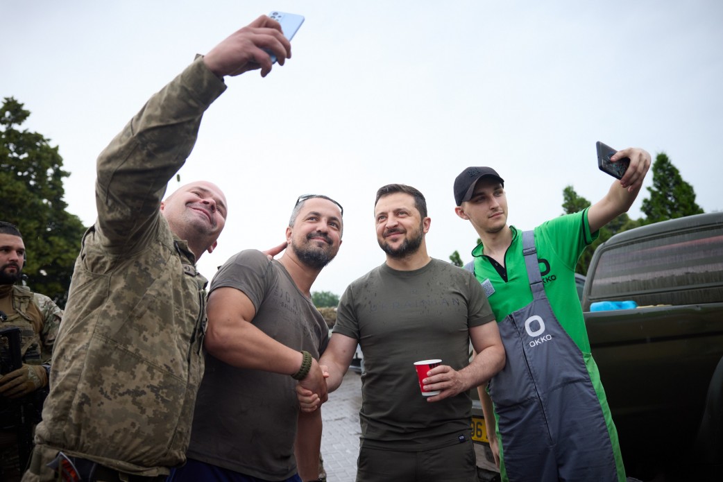 Володимир Зеленський на Донеччині