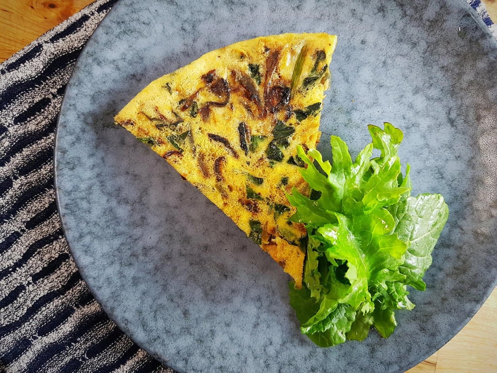 Рецепт ніжної та легкої фрітати зі шпинатом