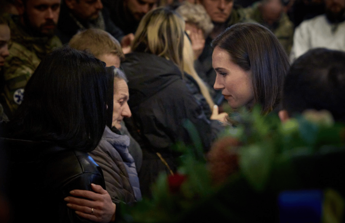 Санна Марин в Киеве 10 марта