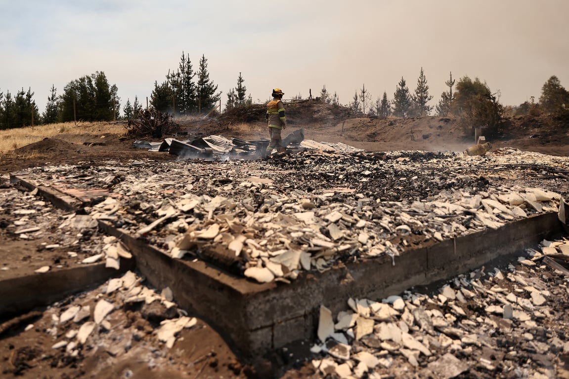 Лесные пожары в Чили