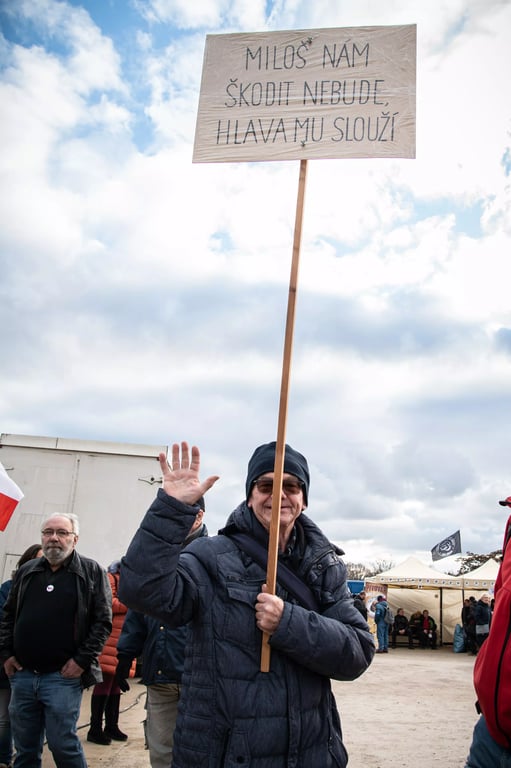 Акция протеста в Чехии