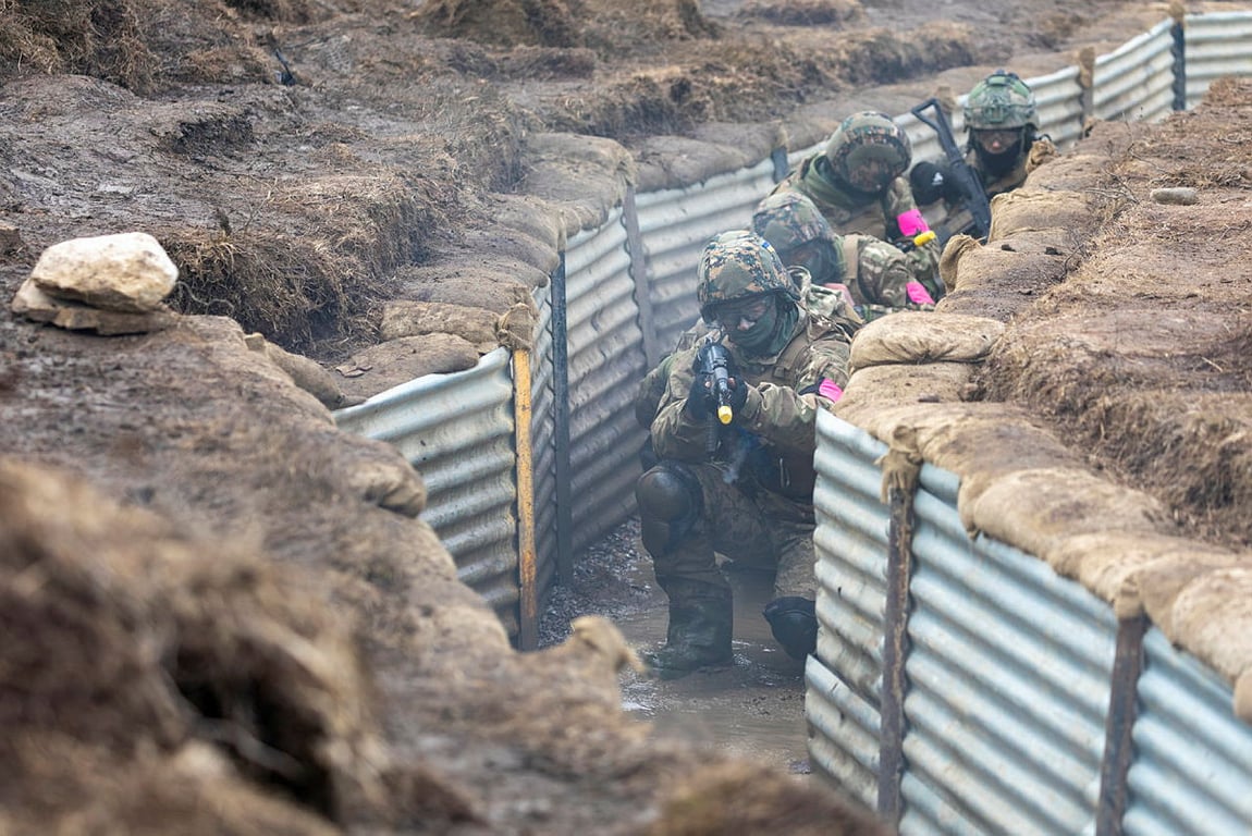 українські військові на навчаннях в Британії