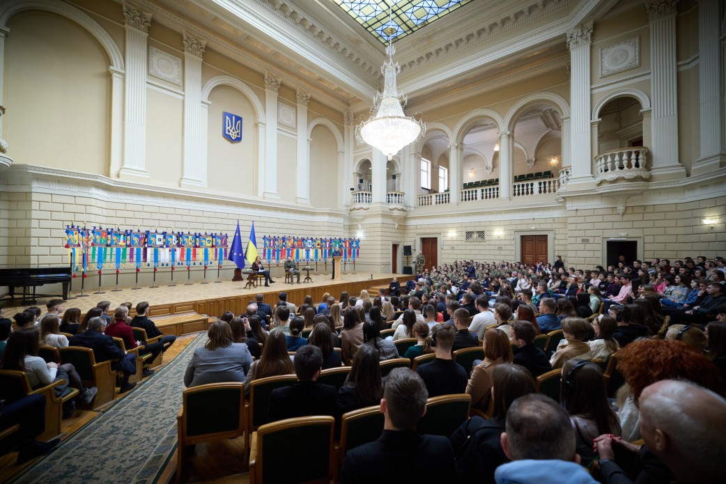 встреча Зеленского со студентами Львовских вузов