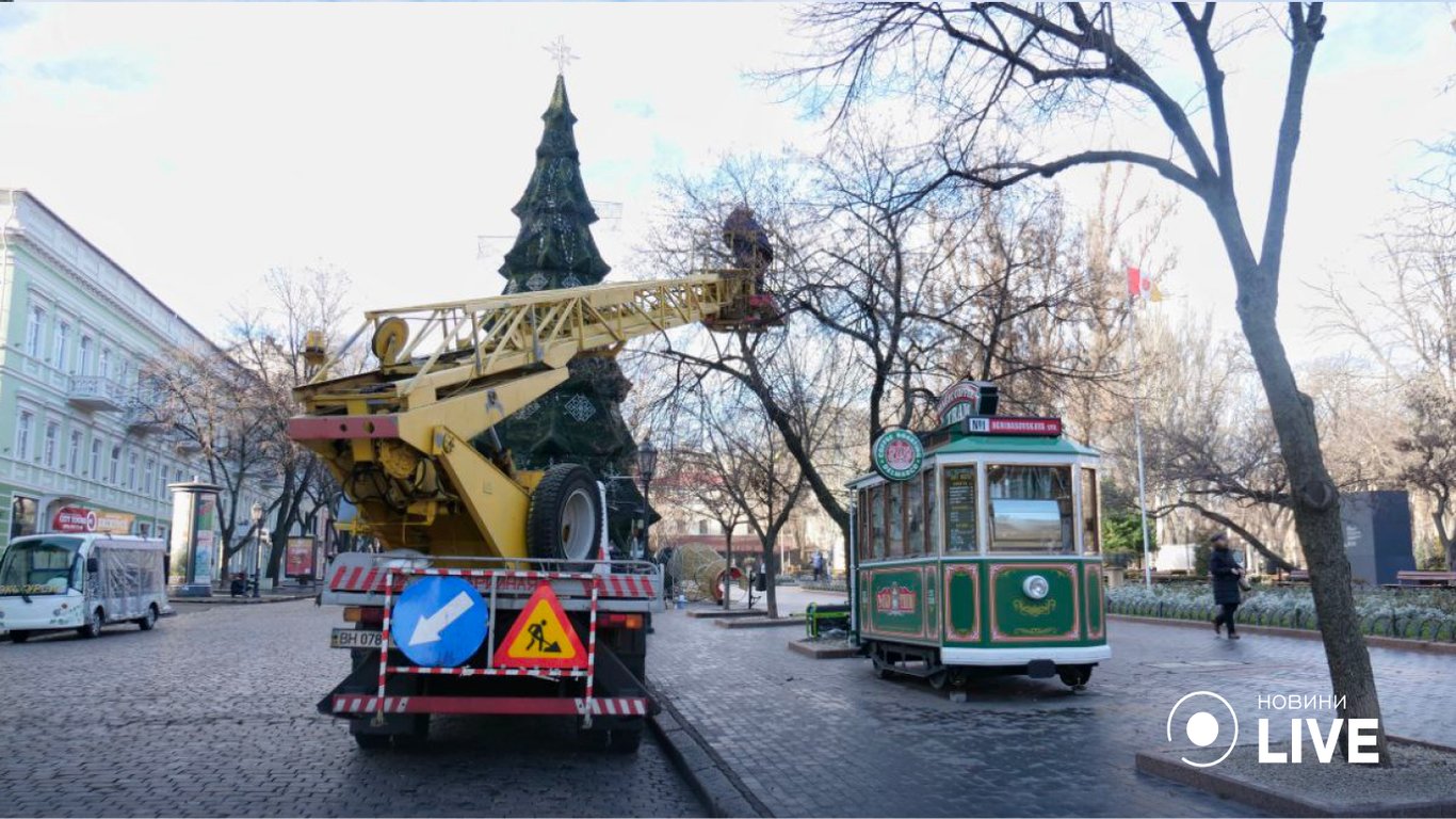 Новогодняя елка в Одессе