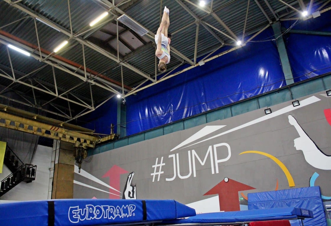 Чемпіонат України зі стрибків на батуті. Фото: Одеська ОДА