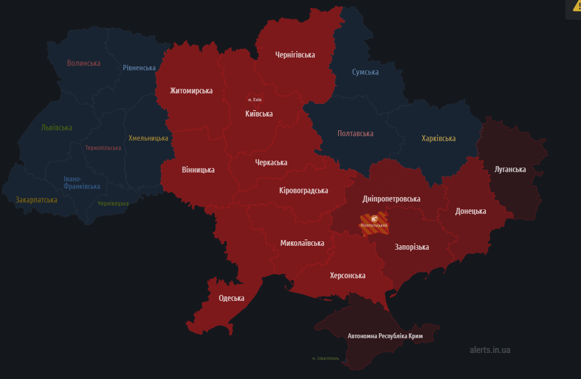 Карта тревог