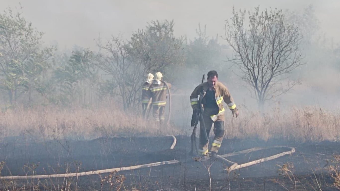 Масштабна пожежа на Миколаївщині: робота вогнеборців ускладнена - 290x166