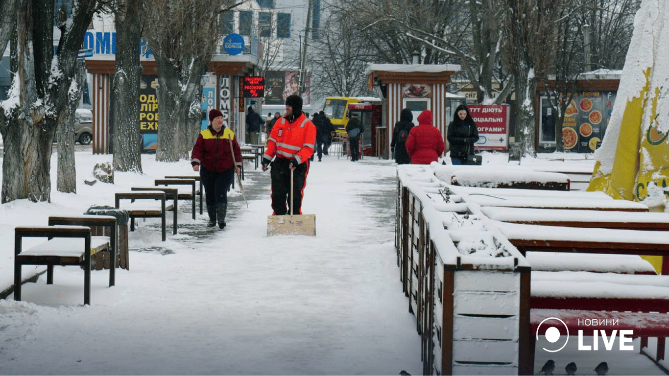 Сніг в Одесі