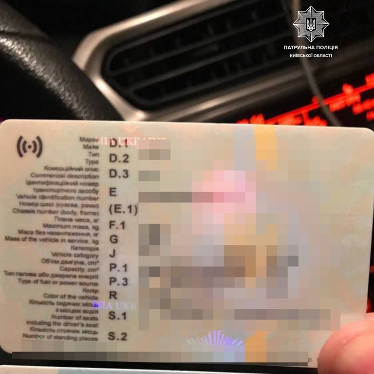 підроблені документи патрульна поліція Київської області
