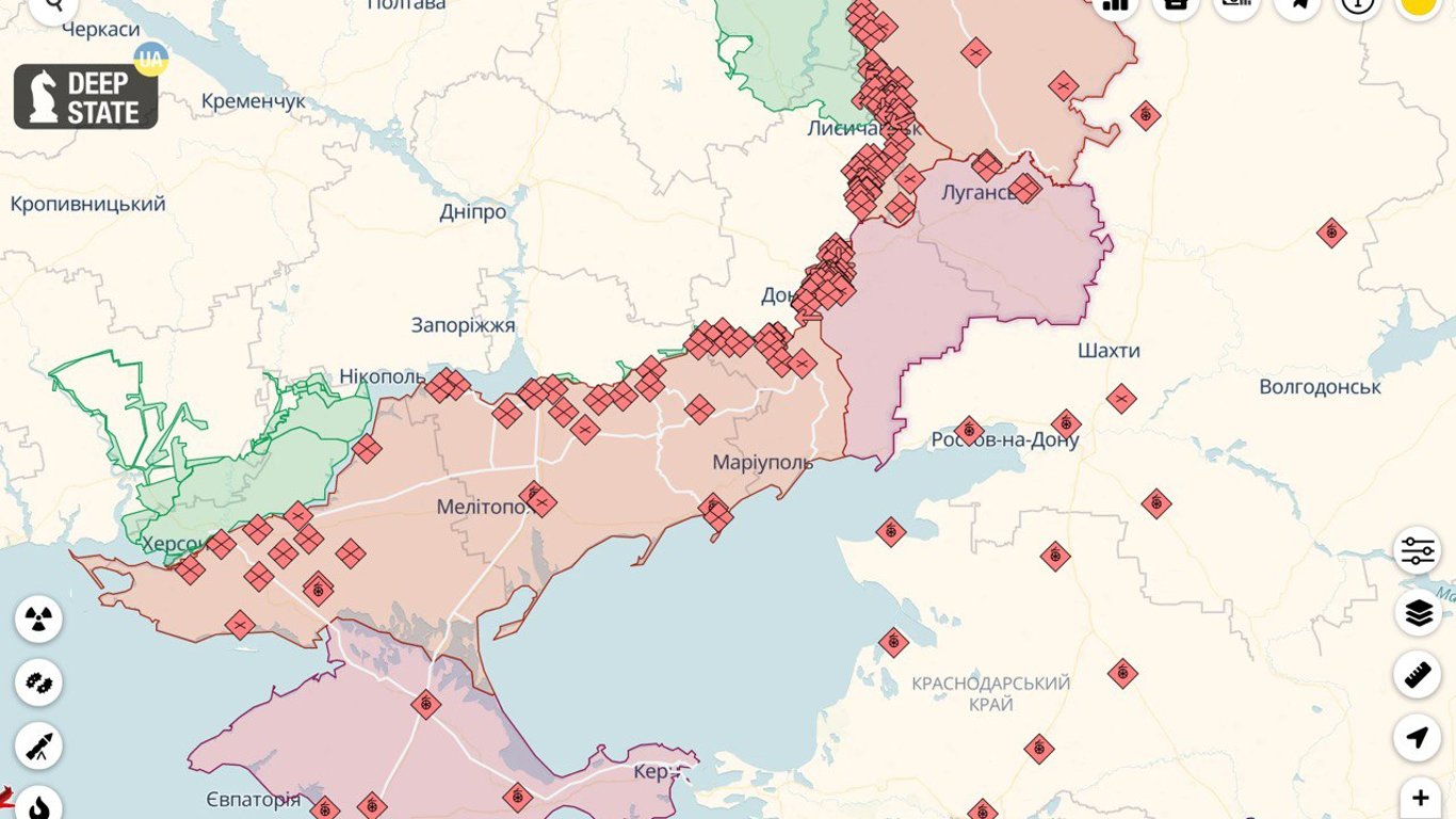 Онлайн-карты войны: главные события на передовой за 1 июня. Читайте на  UKR.NET