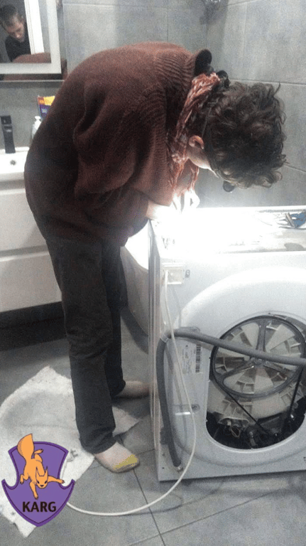 змія у пральній машині