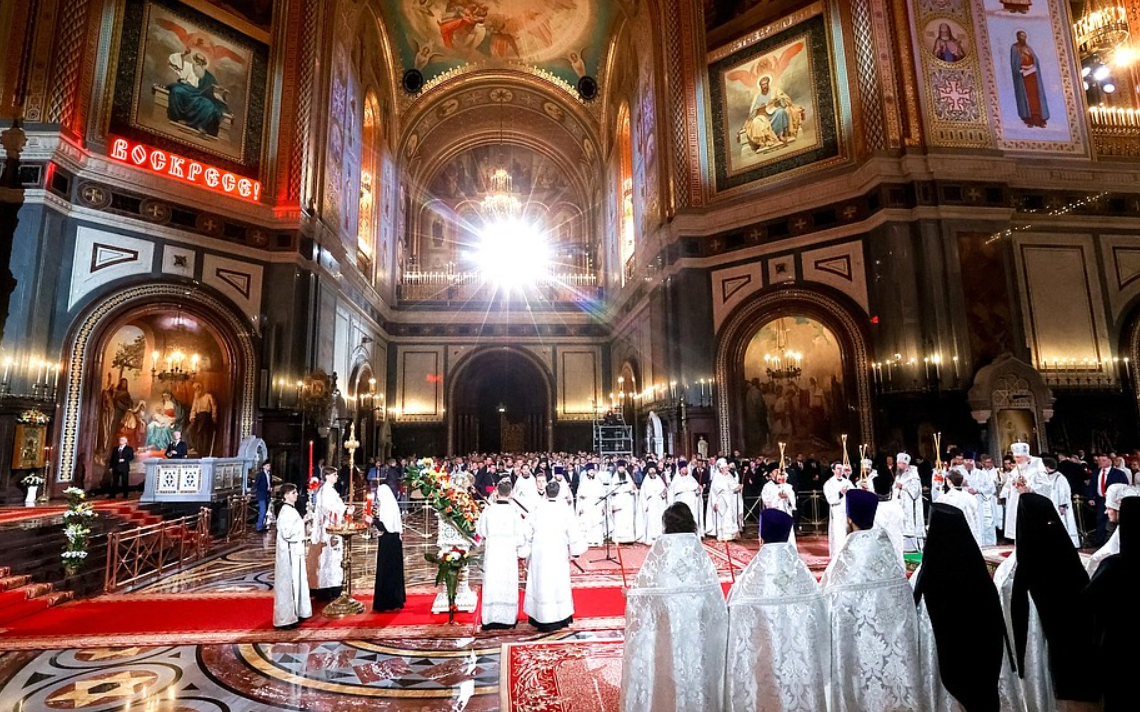 Святкове богослужіння у моксві 16 квітня 2023