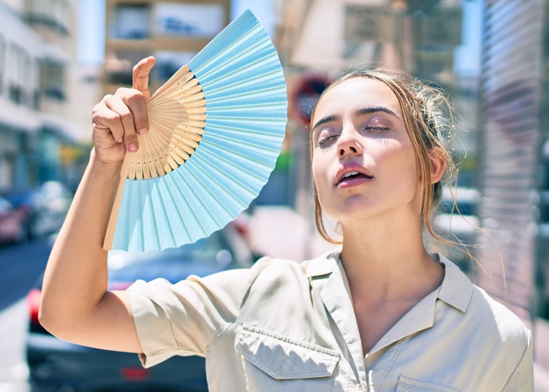 Жара на улице