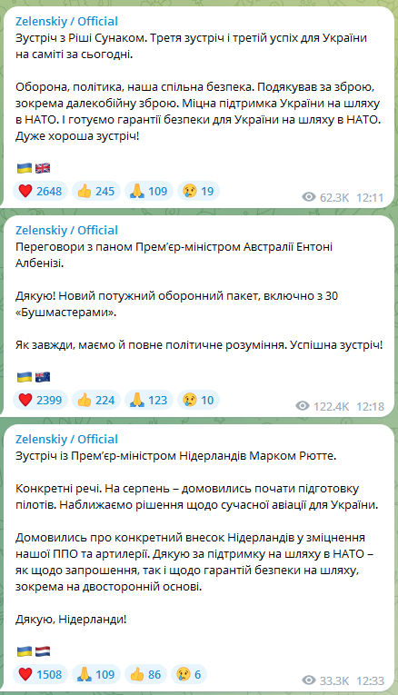 Зеленський про зустрічі у Вільнюсі