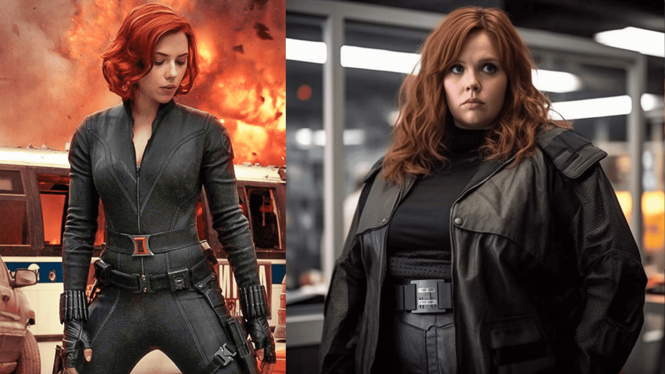 Штучний інтелект уявив пишнотілу Чорну Вдову з Marvel: фото