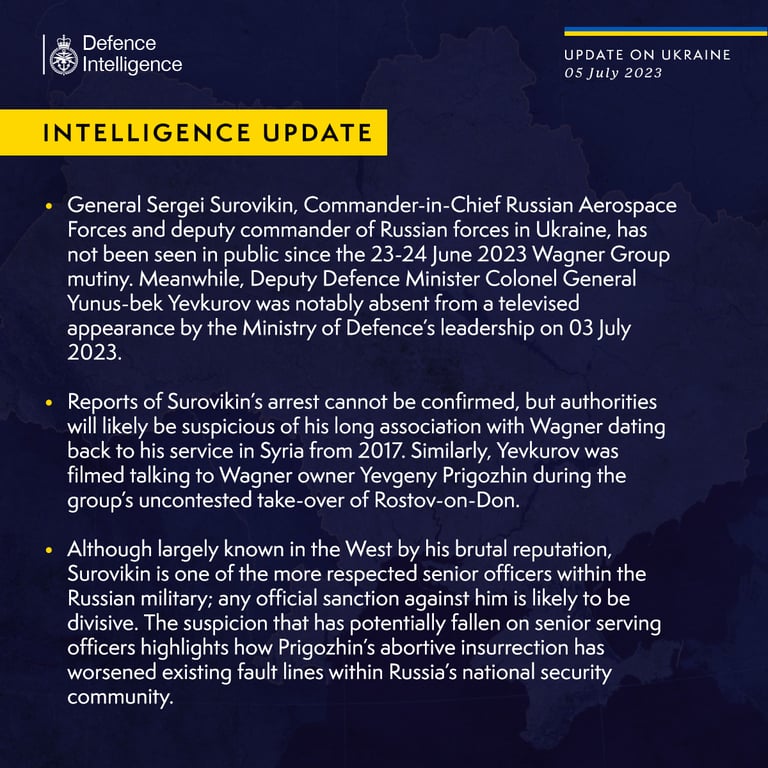 Міноборони Великої Британії про зникнення російських генералів