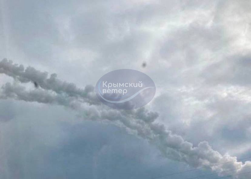 Работа ПВО над Крымом 22 апреля 2023 года. Фото: t.me/Crimeanwind