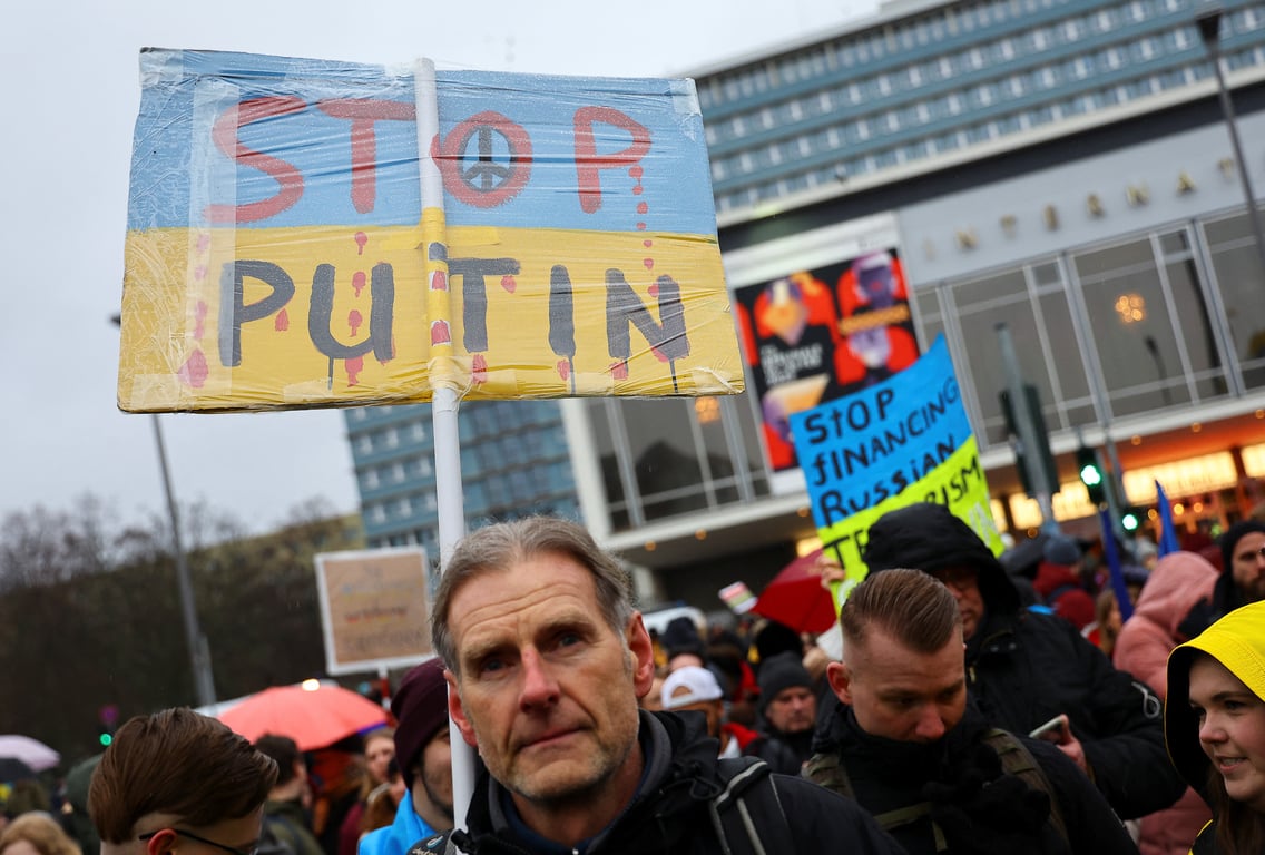 акции в поддержку Украины