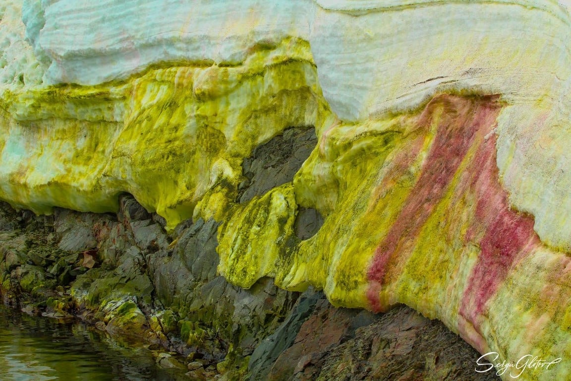 рожевий сніг на станції "Вернадського"