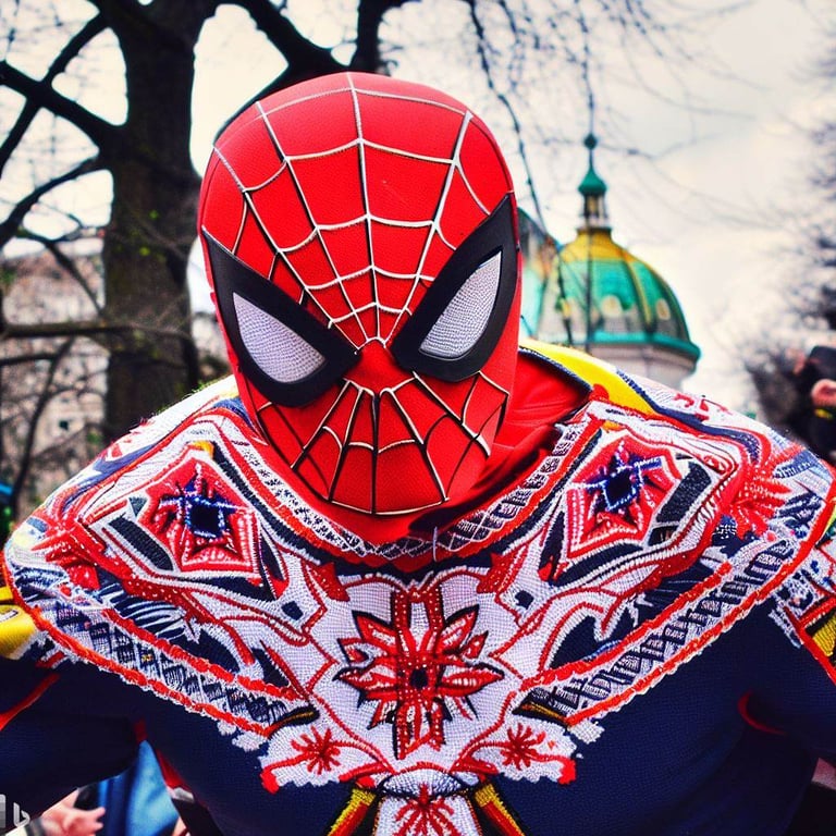 герої коміксів у вишиванках