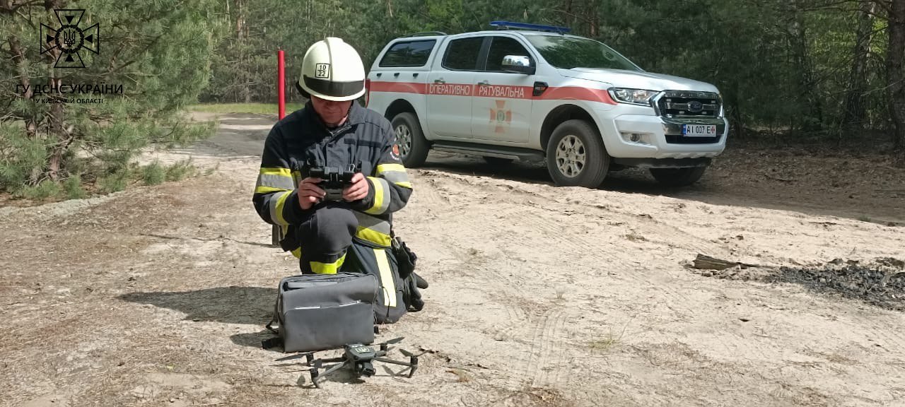 Ликвидация пожара под Киевом