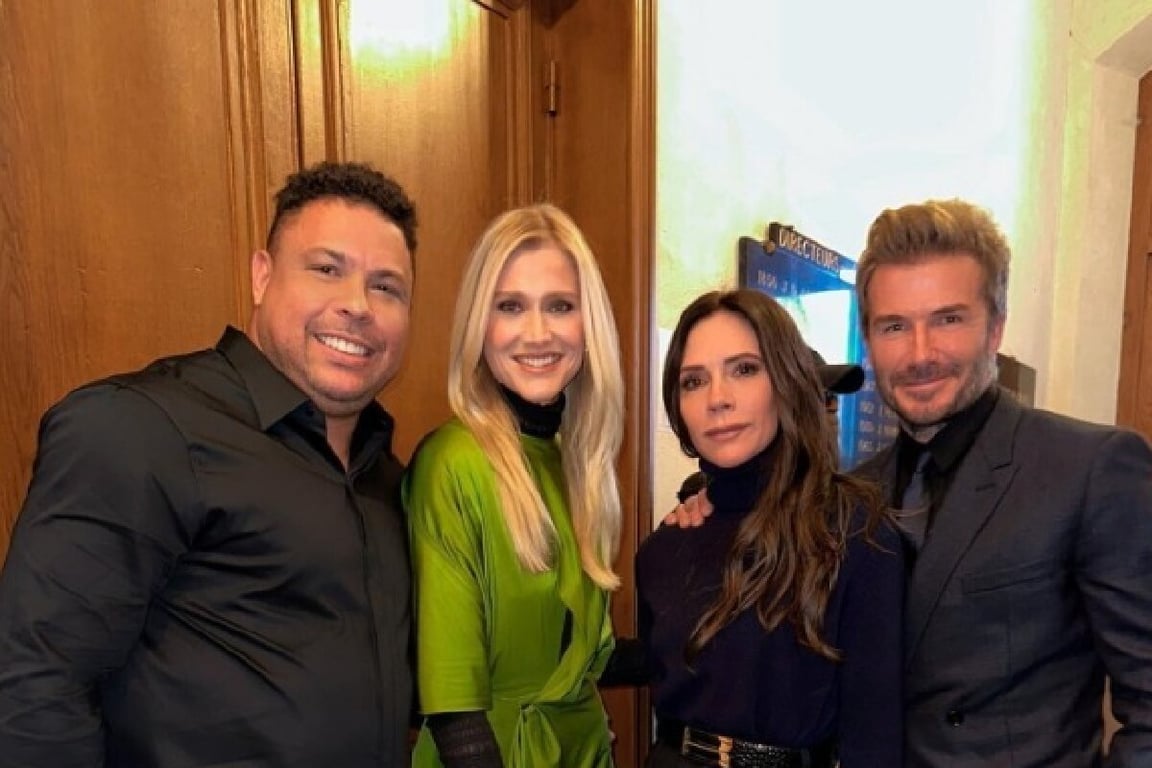 Роналдо та Селіна Локс із сім'єю Бекхем