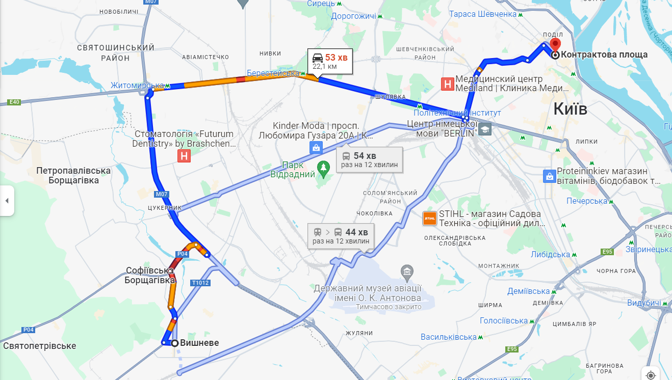 затори на в'їзд у Київ 25 жовтня