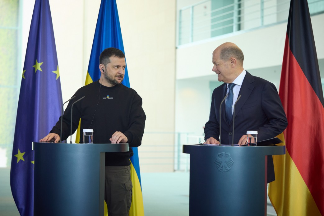 Зеленский и Шольц