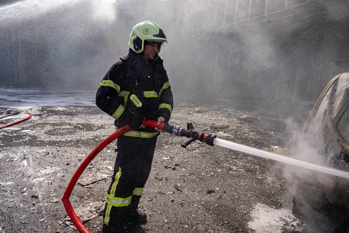 Пожар в Киеве