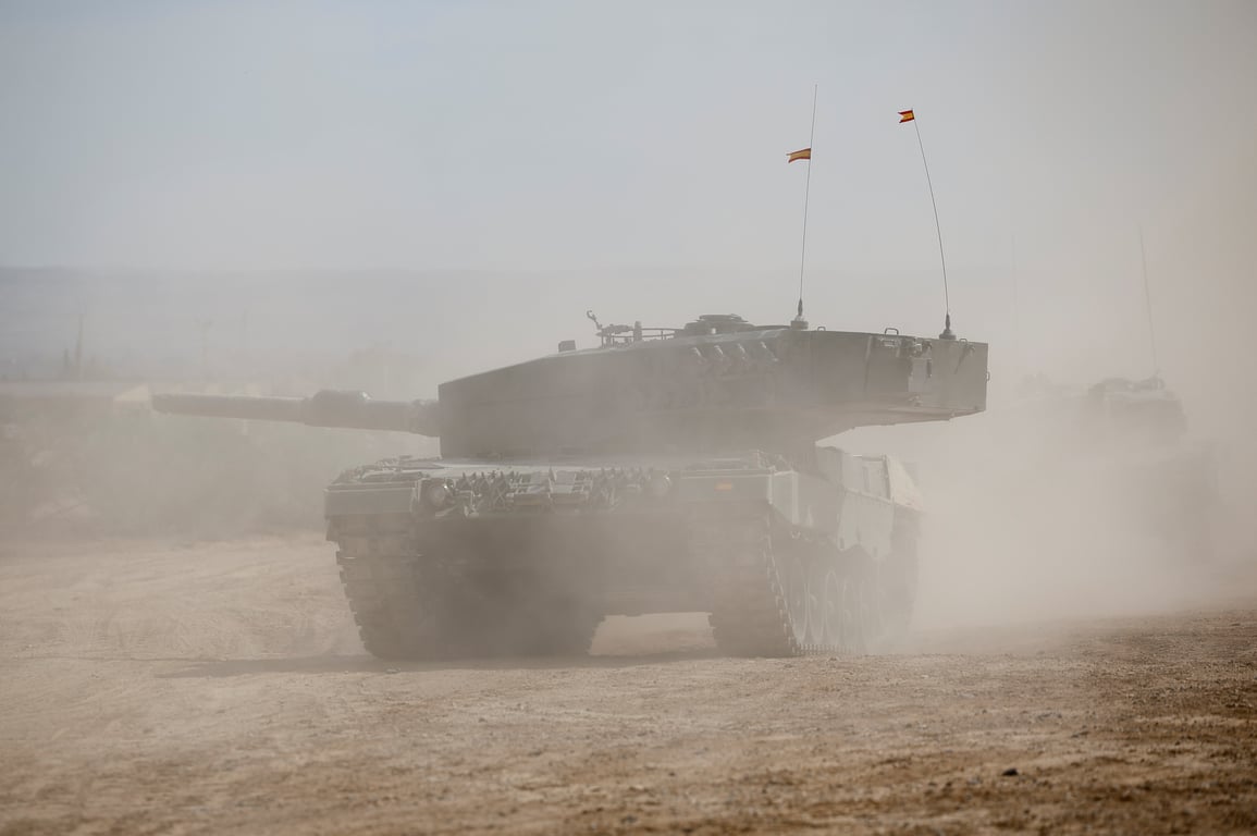обучение на танках Leopard 2 в Испании