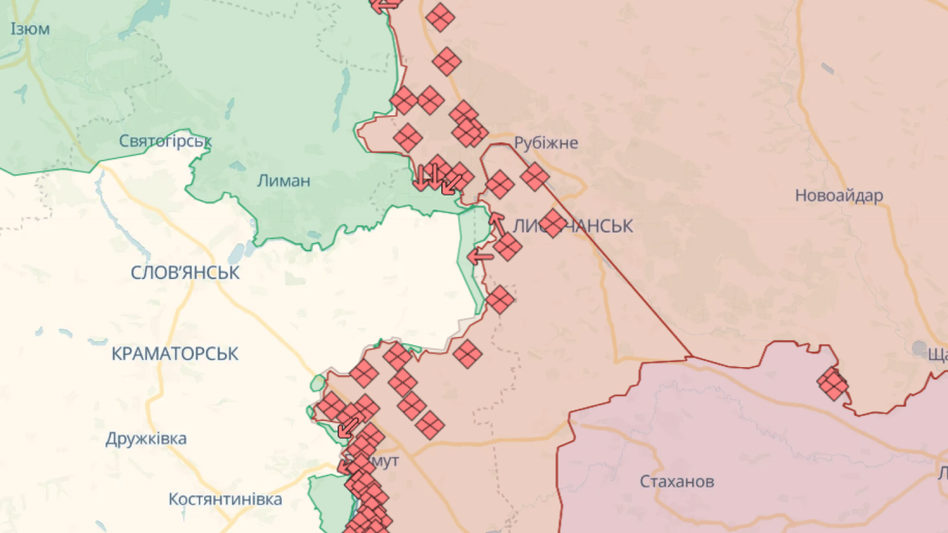 Карта боевых действий в Украине онлайн сегодня, 29.10.2023 — DeepState,Liveuamap, ISW