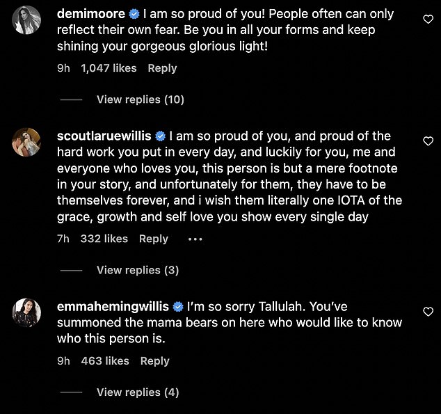 Демі Мур підтримала дочку