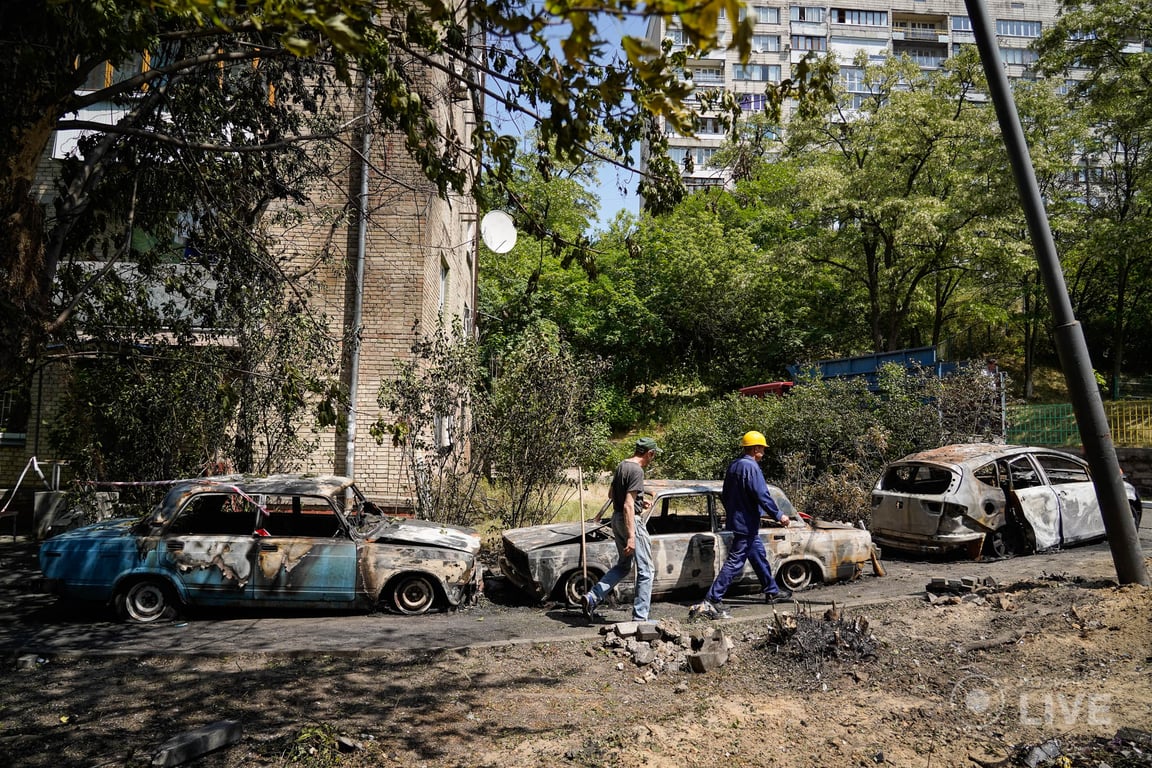 Наслідки атаки дроними Київ 30 травня Бастионна