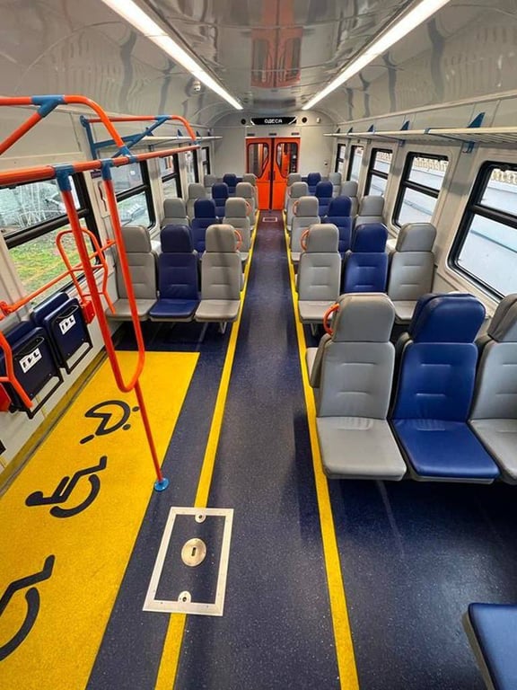 нклюзивный вагон поезда Одесса — Винница. Фото: Укрзализныця