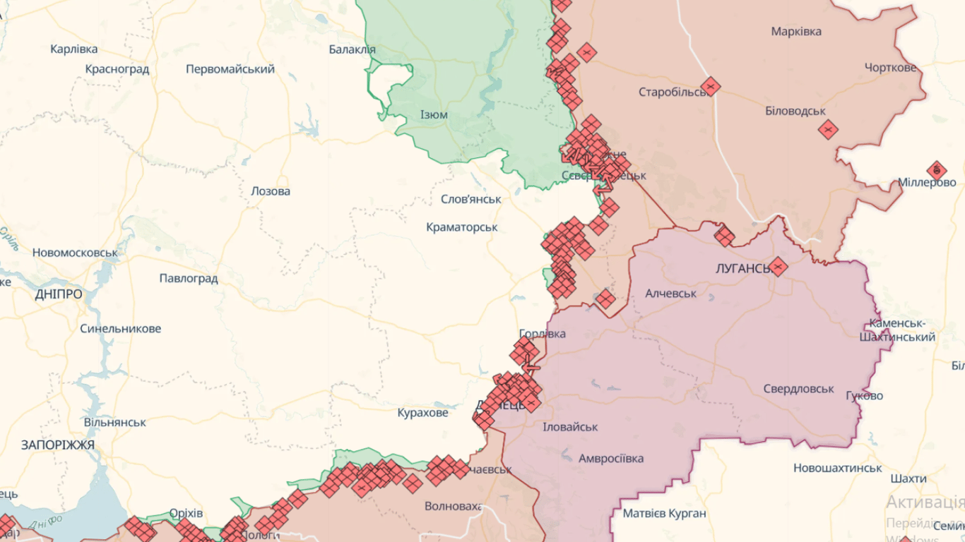 Актуальные онлайн-карты боевых действий в Украине: состояние фронта на 5октября. Читайте на UKR.NET