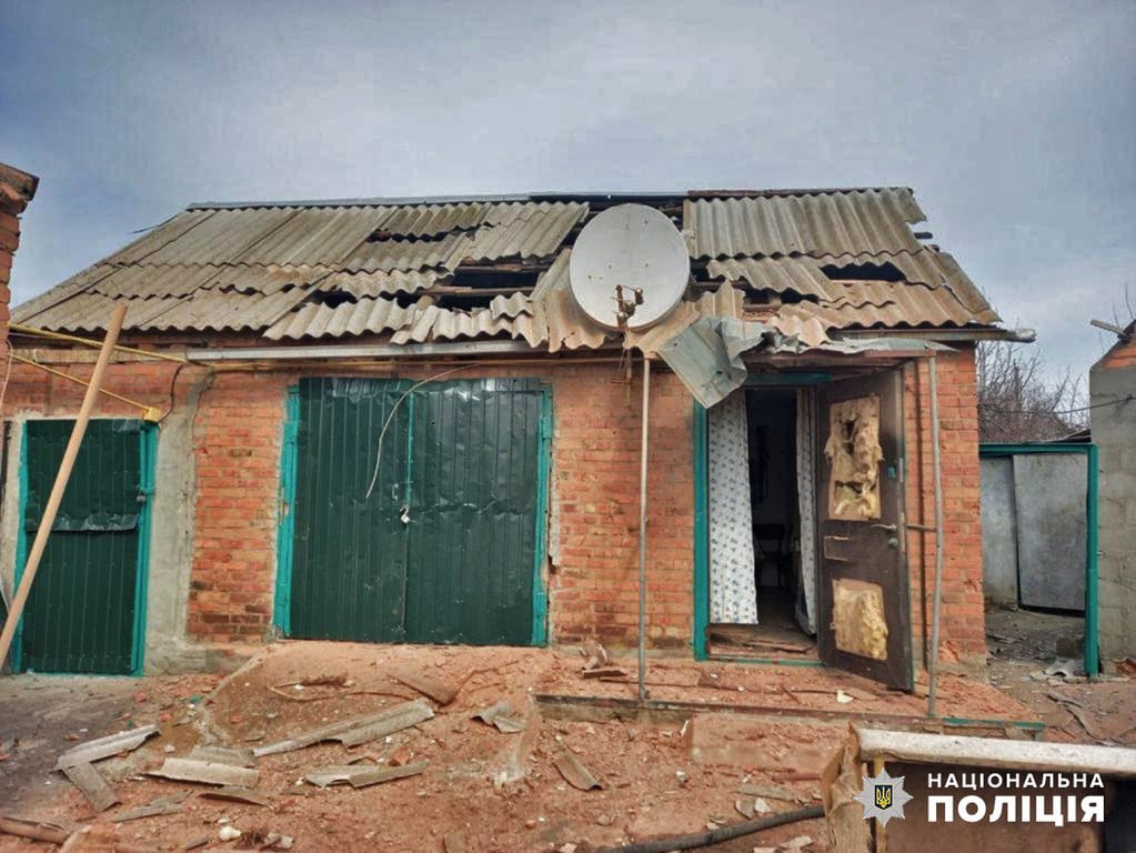 Последствия обстрела Запорожской области