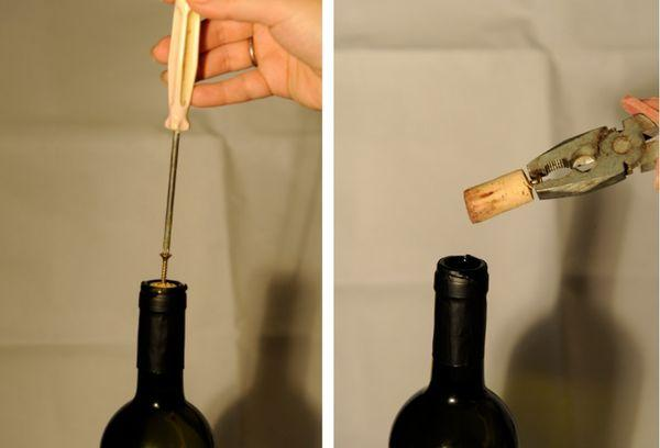 як відкрити вино без штопора